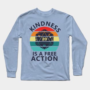 Kindness is a Free Action - Dark Long Sleeve T-Shirt